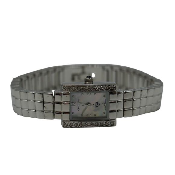 Ladies Croton Silver Bracelet Watch w/ MOP Dial - Picture 2 of 6